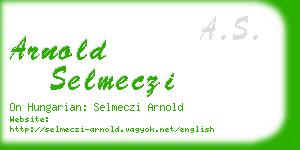 arnold selmeczi business card